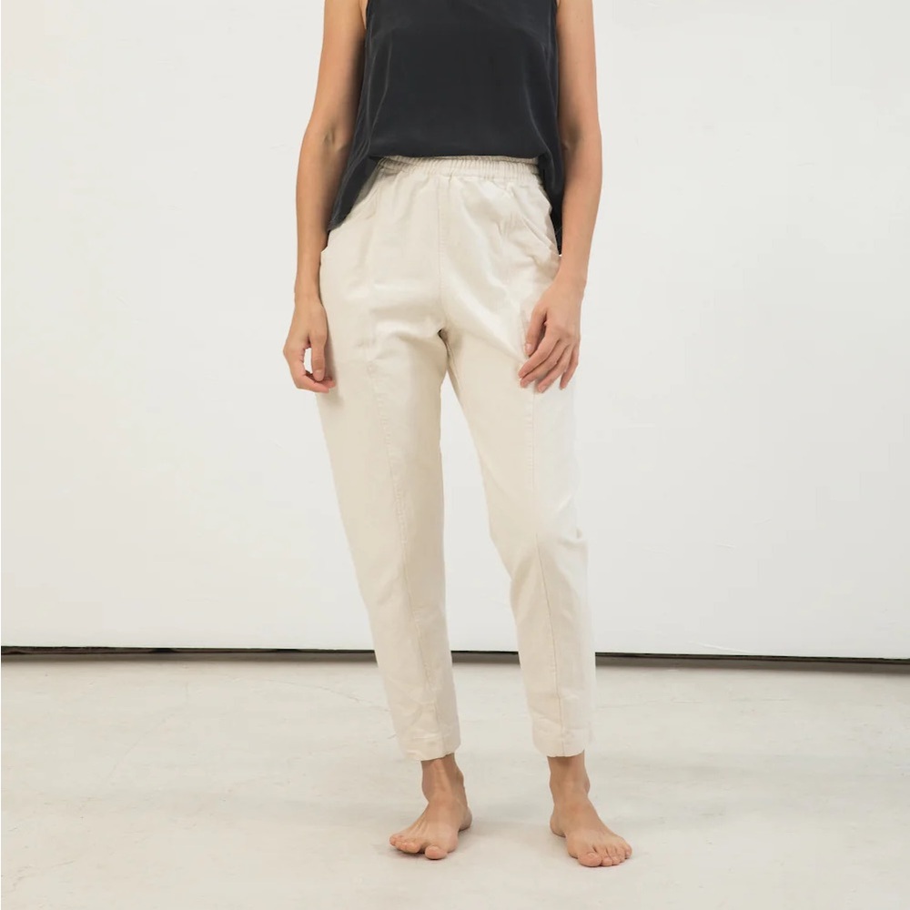 Elizabeth Suzann Clyde pants natural cotton twill